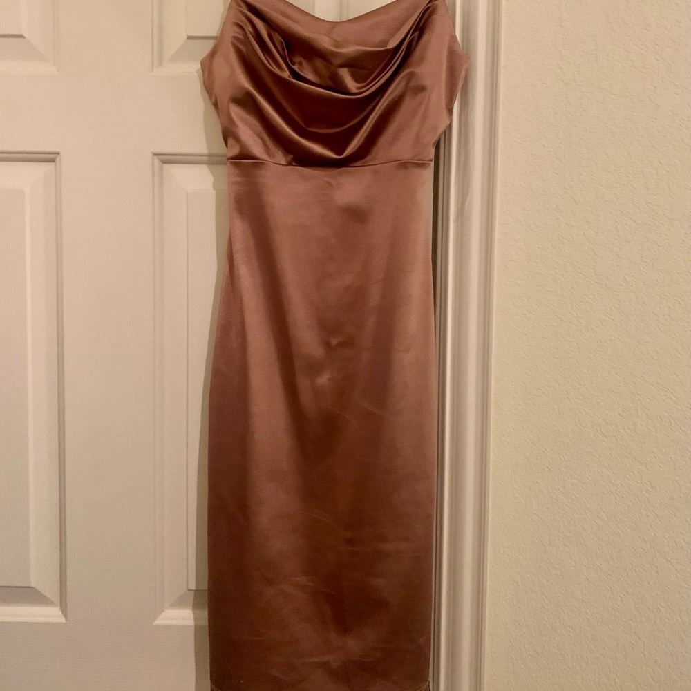 MIDI Rose Gold dress